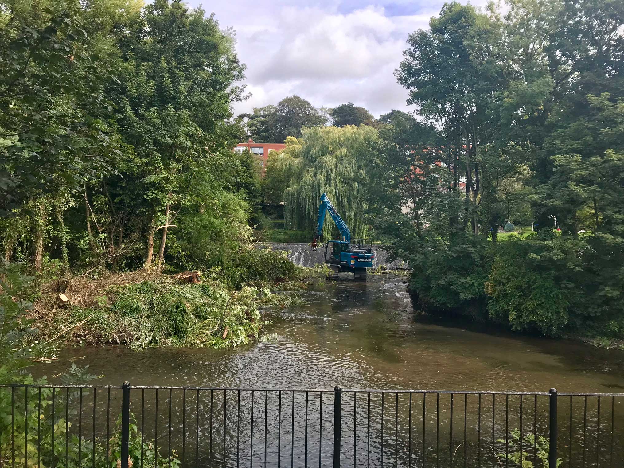 Site Clearance work on river